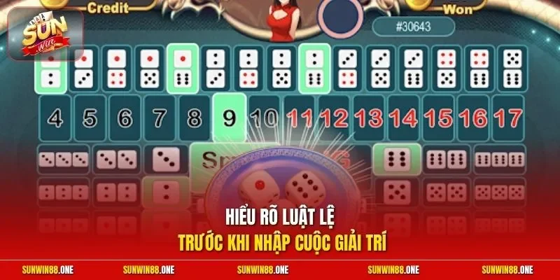 Hiểu rõ luật lệ trước khi nhập cuộc giải trí